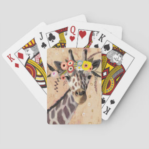 Jeu De Cartes Klimt Giraffe Couronne De Fleurs