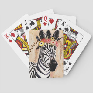 Jeu De Cartes Klimt Zebra   Couronne De Fleurs