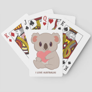 Jeu De Cartes Koala d'amour du texte personnalisé