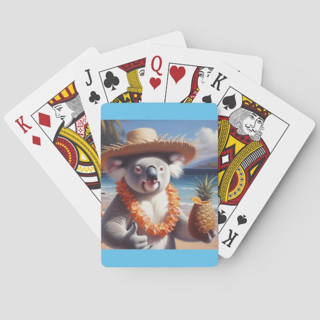 Jeu De Cartes Koala Luau (dos)