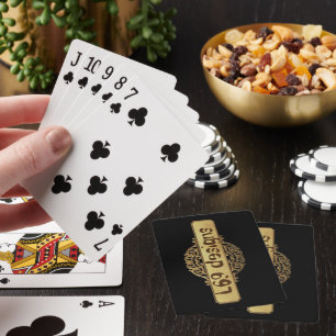 JEU DE CARTES L69 CONÇOIT UNE BANNIÈRE D'OR