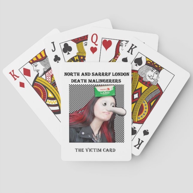 Jeu De Cartes La carte de victime (dos)