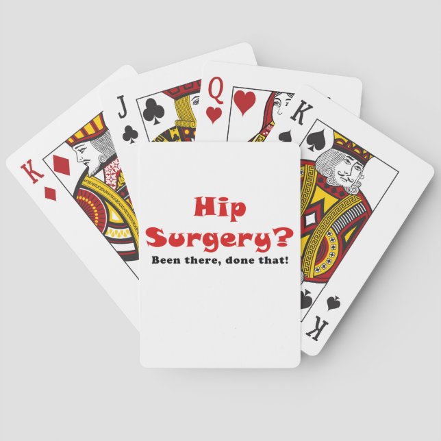 Jeu De Cartes La Chirurgie Hip A Été Fait Là-Bas Que (dos)