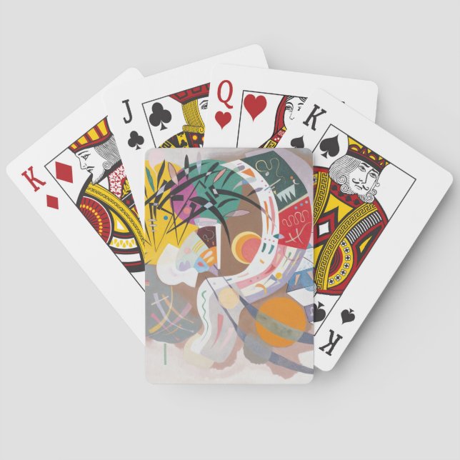 Jeu De Cartes La courbe dominante de Kandinsky Abstraite (dos)