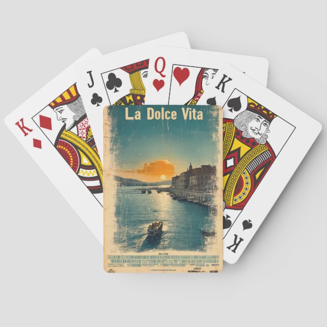 Jeu De Cartes . La Dolce Vita - Inspired by 1960s Posters (dos)