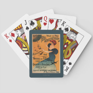 Jeu De Cartes La femme Rouge-Dirigée attend l'affiche d'oiseaux