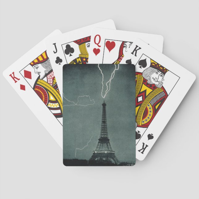 Jeu De Cartes La foudre frappe la Tour Eiffel (dos)