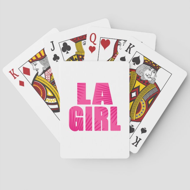 Jeu De Cartes LA Girl (dos)