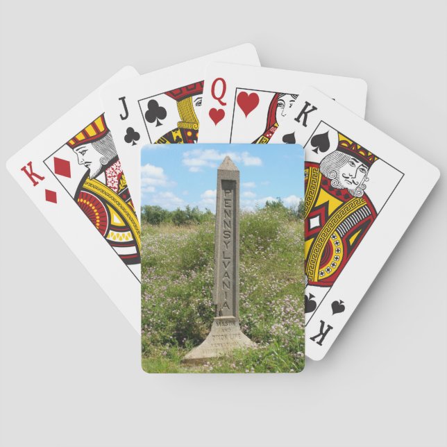 Jeu De Cartes La ligne de Dixon de maçon (dos)