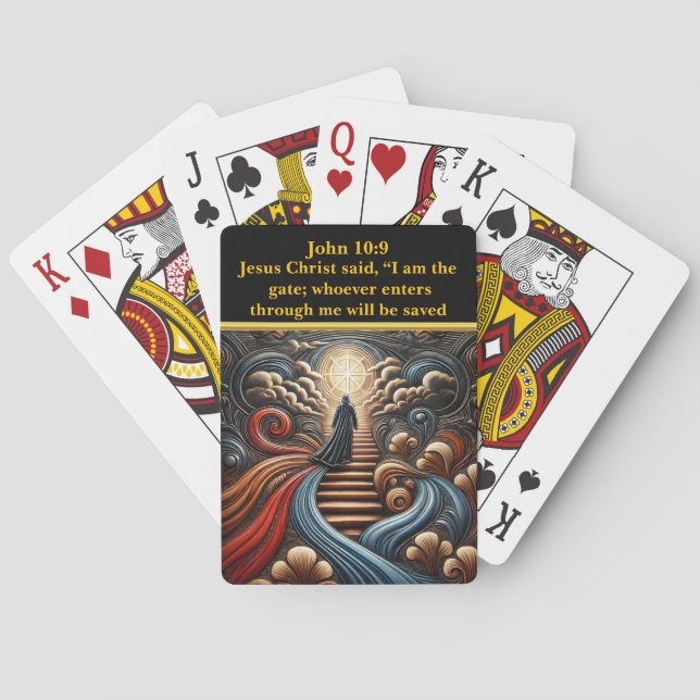Jeu De Cartes La Lumière du Ciel et la Promesse de Jésus (dos)
