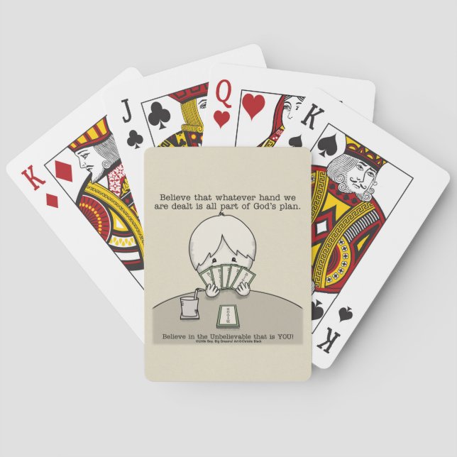 Jeu De Cartes La main sur laquelle nous sommes confrontés (dos)