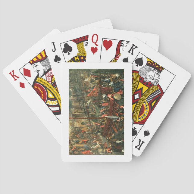 Jeu De Cartes La prise de Constantinople (huile sur toile) (dos)