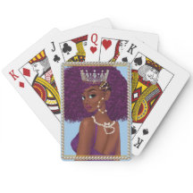 La Reine Des Coeurs Noirs Jouant À La Carte