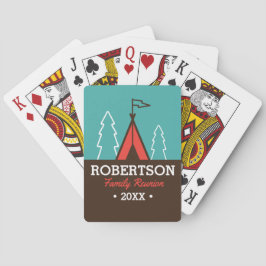 Jeu De Cartes La Réunion de famille campante dehors