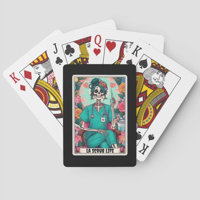 Jeu De Cartes La Scrub Life Tarot Poker Cartes (dos)
