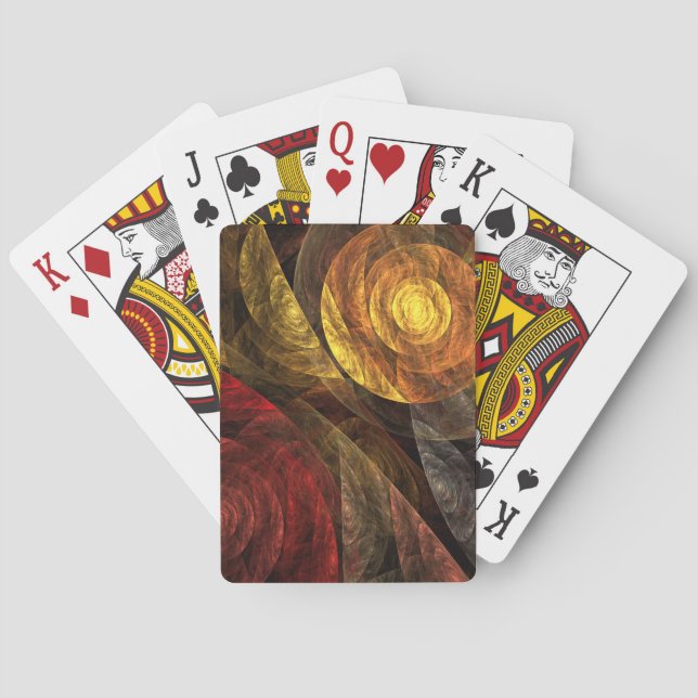 Jeu De Cartes La spirale de la vie Art Abstrait (dos)