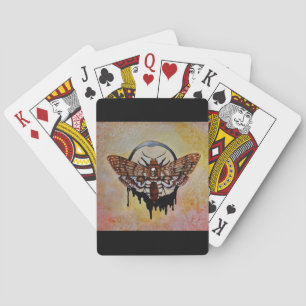 Jeu De Cartes La teigne faucon de la tête de mort