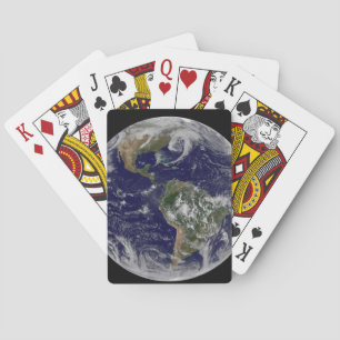 Jeu De Cartes La Terre Pleine Montre Des Systèmes À Faible Press
