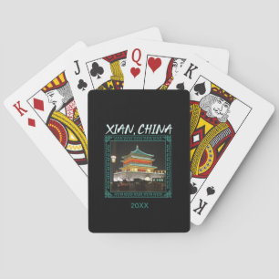 Jeu De Cartes La tour Xian antique de la Chine