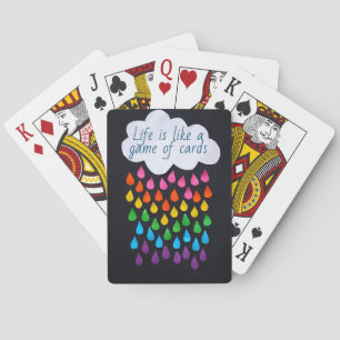 Jeu De Cartes La vie est comme un jeu de cartes, une citation dr