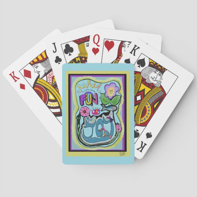 Jeu De Cartes La vie est trop courte, amusez-vous ! Joie Whimsic (dos)