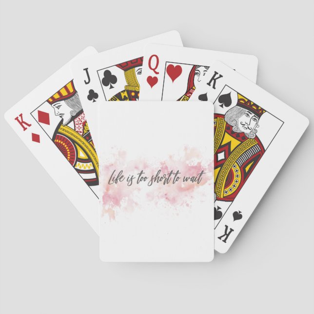 Jeu De Cartes La vie est trop courte pour attendre (dos)