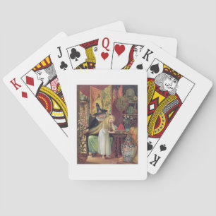 Jeu De Cartes La Vieille Sorcière peignant les cheveux de Gerda