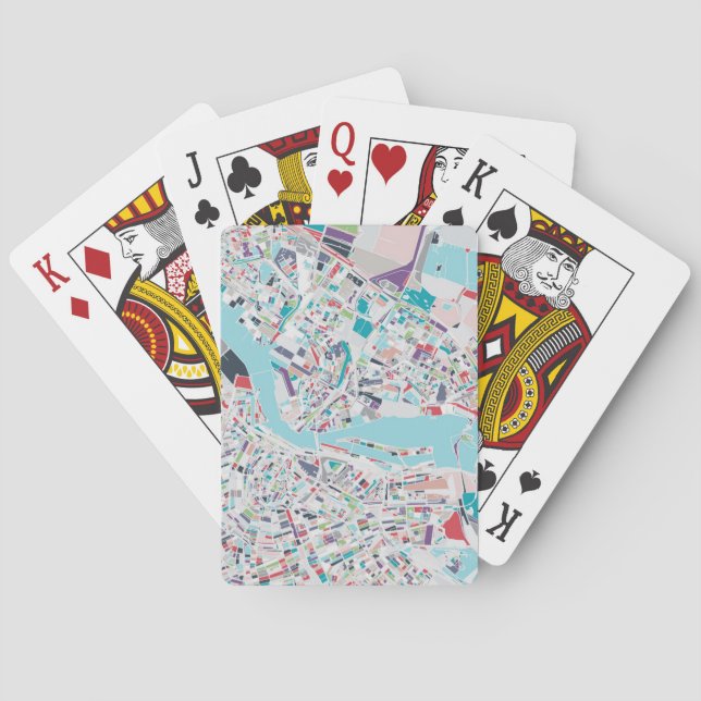 Jeu De Cartes La ville d'Amsterdam (dos)