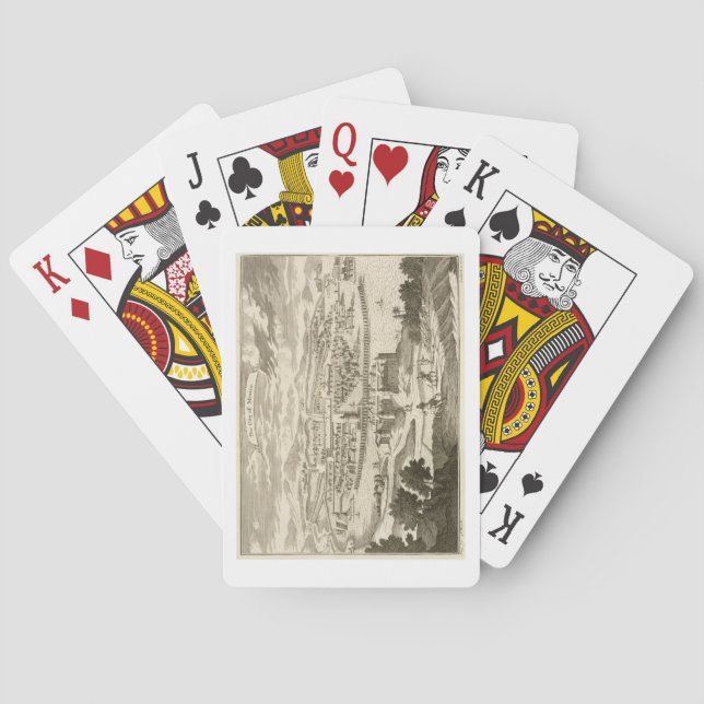 Jeu De Cartes La ville de Mexico, 1723 (gravure) (dos)