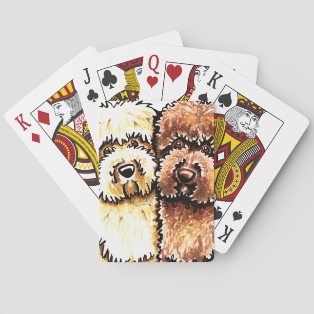 Jeu De Cartes Labradoodures au chocolat à la crème (dos)