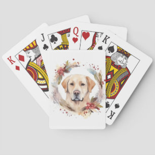 Jeu De Cartes Labrador Christmas Wreath Festive Pup