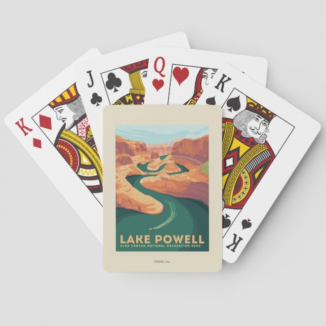 Jeu De Cartes Lac Powell | Arizona et Utah (dos)