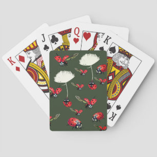 Jeu De Cartes Lady bugs Green Playing Cards