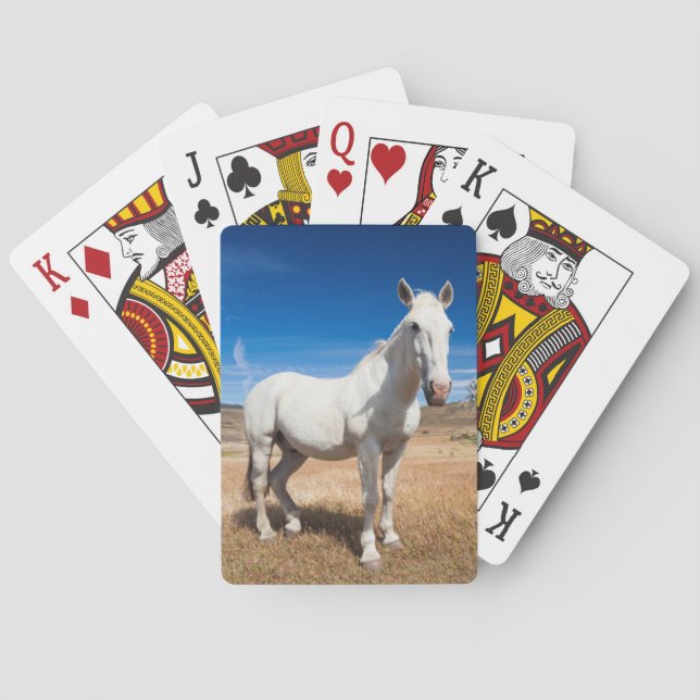 Jeu De Cartes Laguna Azul, paysage avec chevaux (dos)