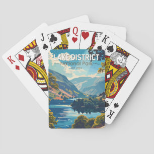 Jeu De Cartes Lake District National Park England Travel Art