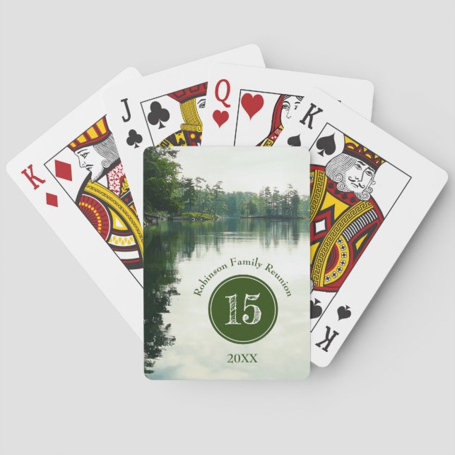 Jeu De Cartes Lakeside Famille Réunion Camping Potluck Barbecue (dos)