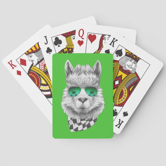 Jeu De Cartes Lama de la Californie (dos)