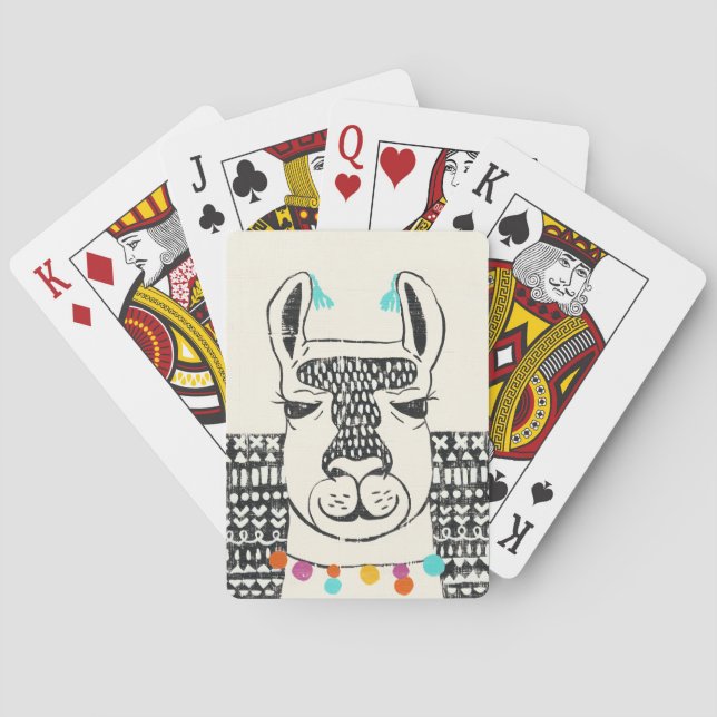 Jeu De Cartes Lama de partie - portrait (dos)