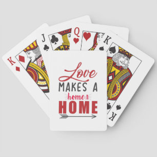 Jeu De Cartes L'Amour Cadeau Couple Fait Une Maison
