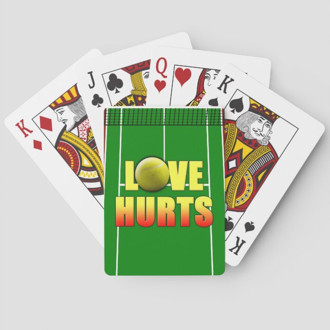 Jeu De Cartes L'amour fait mal, drôle de tennis (dos)
