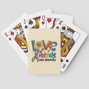 Jeu De Cartes L'amour n'a pas besoin de mots - Sensibilisation s