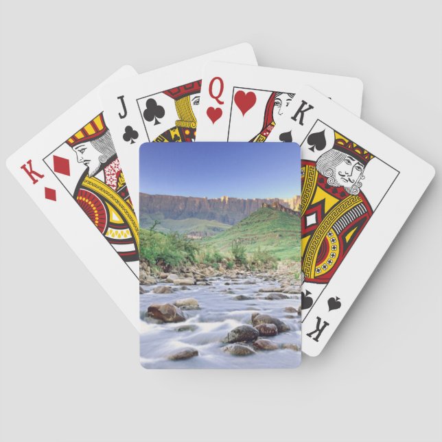 Jeu De Cartes L'Amphithéâtre Et La Rivière Tugela À Drakensberg (dos)