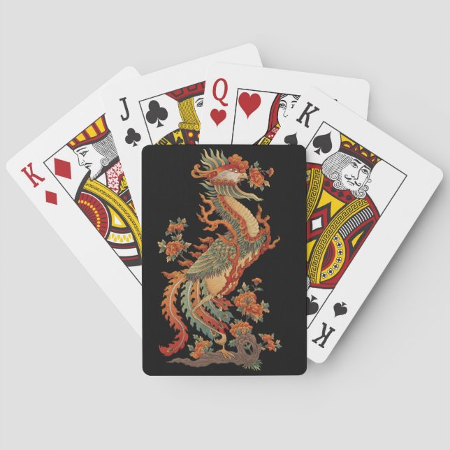 Jeu De Cartes L'animal sacré chinois de Phoenix Feng (dos)