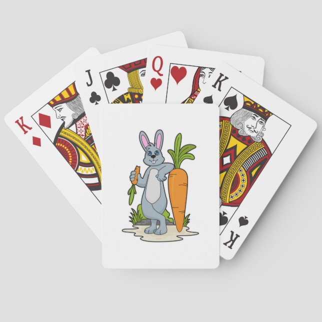 Jeu De Cartes Lapin avec carotte (dos)