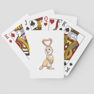 Jeu De Cartes Lapin avec coeur