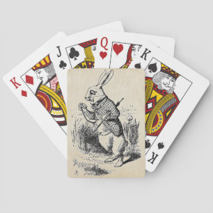 Jeu De Cartes Lapin blanc vintage