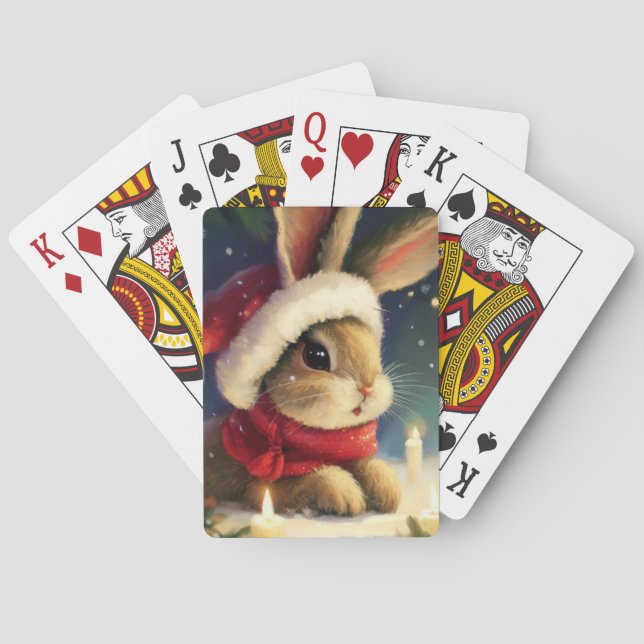 Jeu De Cartes Lapin de Noël (4) (dos)
