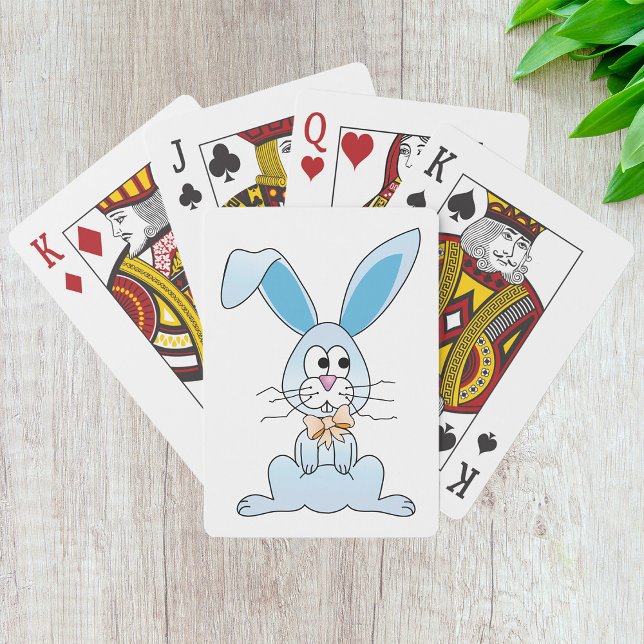 Jeu De Cartes Lapin De Pâques Avec Cravate De Bow (Créateur téléchargé)