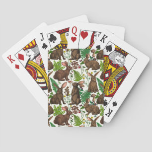 Jeu De Cartes Lapins et flore boisée 4