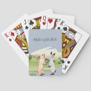 Jeu De Cartes Lapins Mariage Couple Country Garden